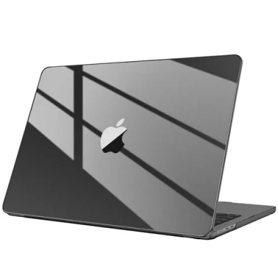 Abbildung von Fintie Hülle Kompatibel mit MacBook Pro 14 Zoll (2024 2021) A3112 A3401 A3185 A2992 A2918 A2779 A2442 M4 M3 M2 M1 Pro/Max, Verbesserte Ultradünne 14, Kristall Schwarz