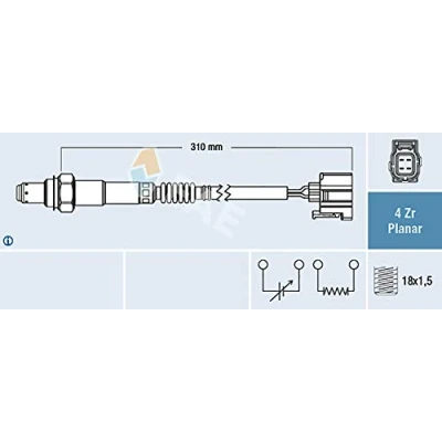 Abbildung von FAE 77427 Lambdasonde MERCEDES BENZ: E Klasse Limousine, C T modell