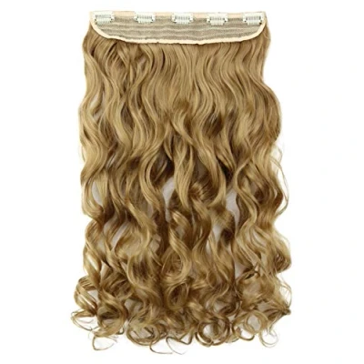 Abbildung von CAISHA 55cm 1 Teilig CLIP IN EXTENSIONS Sophia Haarteil Gewellt Goldblond C64