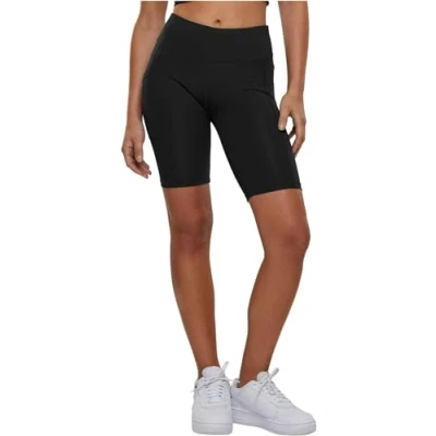 Abbildung von Urban Classics Damen Shorts Ladies Recycled Cycle Shorts, Radlerhose für Frauen, High Waist, aus Recyclingmaterial, erhältlich in Größen XS 5XL