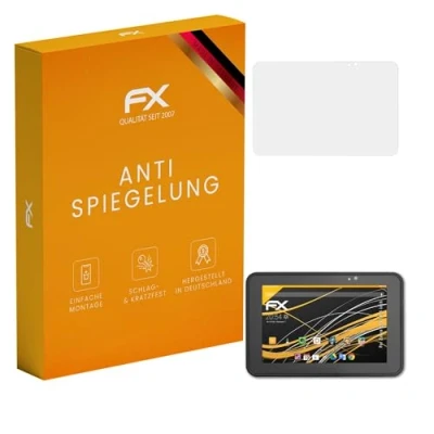 Abbildung von atFoliX Panzerfolie kompatibel mit Zebra ET51 8.4 inch Schutzfolie, entspiegelnde und stoßdämpfende FX Folie (2X)