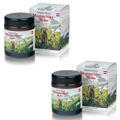 Abbildung von Röck Murmeltier Salbe, 2x 100ml Glas