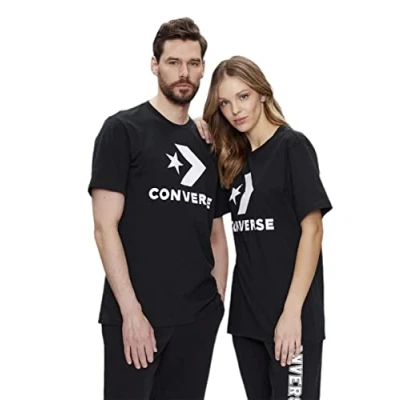 Abbildung von Converse GO TO STAR Chevron TEE Unisex Tshirt print, Größe: XL, Black