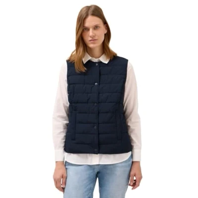 Abbildung von CECIL Damen 2200567 Weste zum Unterziehen, Dark Navy Blue, 42