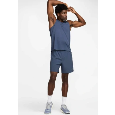 Abbildung von Nike Dri FIT Challenger 2 in 1 Shorts 7 Zoll für Herren Thunder Blue/Reflexsilber, ideal Lauftraining und Komfort. Gr. S