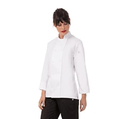 Abbildung von Chef Works Damen Sofia Kochmantel Jacke, Weiß, Mittel