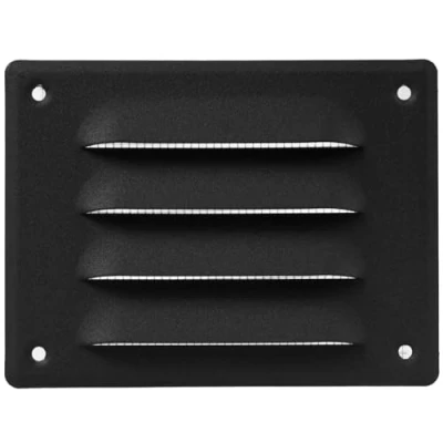Abbildung von 14 cm x 10,5 Anthrazit Lüftungsgitter Qualitätsrückluftgitter für Decke und Seitenwand HVAC mit Schutzgitter (140 105 mm)