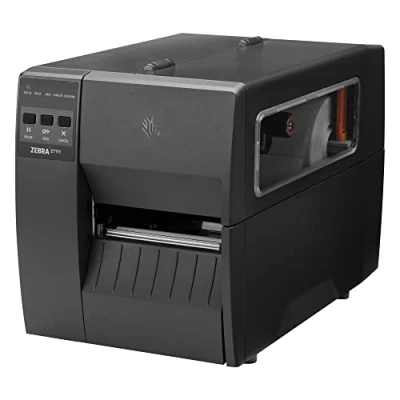 Abbildung von Zebra ZT111 Drucker mit Abreißkante 203 DPI Thermodirekt 104 mm max. Druckbreite, Bluetooth, LAN, USB, USB Host, seriell (RS 232) Schnittstellen (ZT11142 D0E000FZ)
