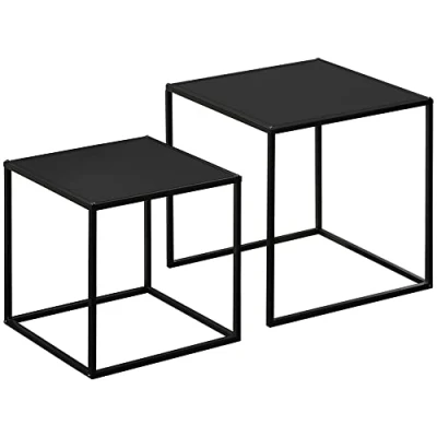 Abbildung von HOMCOM Couchtisch Beistelltisch, Satztisch,40 x 40 40cm (Set, 2 St., Couchtisch), Breite cm