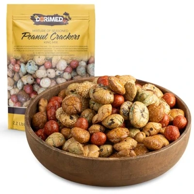 Abbildung von Reiscracker, König Mix, 1 kg Sortiment Sesam, Mais, Weizensamen Mit einem Hauch von Sal y Soy Ideal als Snack King Mix Vorspeisenmischung in einer Packung Dorimed