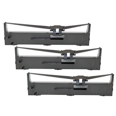 Abbildung von Kompatibel Farbband für Epson LQ590 FX 890 FX890N ersetzt S015337 S015329 schwarz (3er Pack)