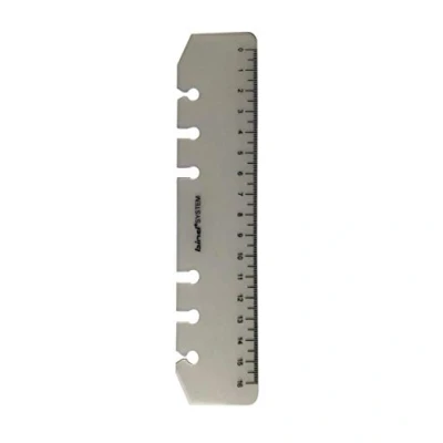 Abbildung von bind 103 1 Lineal 15 cm, Zentimetermaß zum Einheften in A6 Systemordner, transparent
