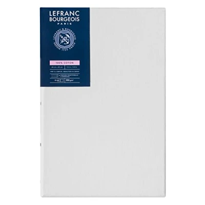 Abbildung von Lefranc &amp; Bourgeois 111137 Keilrahmen Serie Klassisch, 100 % Baumwolle, 350g/m², Archivqualität, säurefrei für erhöhte Haltbarkeit, grundiert 24x35cm