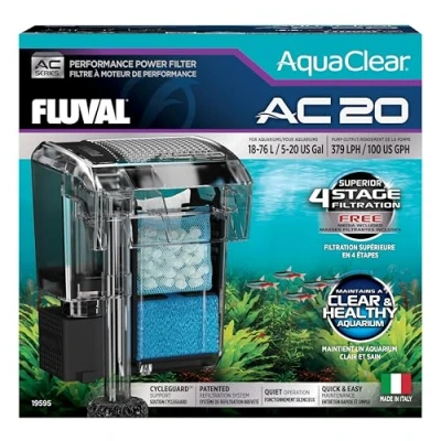 Abbildung von Fluval AquaClear AC20 Hochleistungsfilter, 1876 l