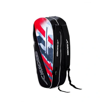 Abbildung von hundred Sporttasche for badminton and tennis racket (2 compartments with side pocket, Easy carry handle, Padded back straps), Material: Polyester