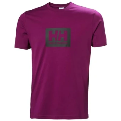 Abbildung von Helly Hansen Men&#039;s HH Box T Shirt, 691 Dark Magenta, S