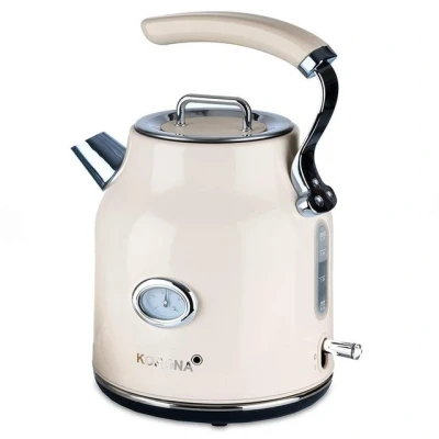 Abbildung von KORONA Wasserkocher Retro 20665, 1.7 l, Vintage Design, Optik, Pfeifkessel Optik
