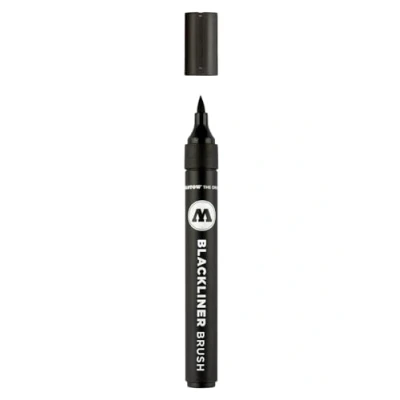 Abbildung von Molotow Aquarellstift Brush Blackliner 1 2mm schwarz