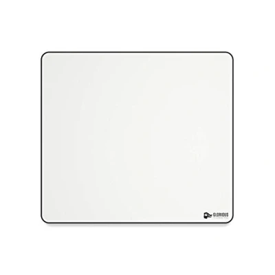 Abbildung von Glorious Gaming Cloth Mousepad (XL) Gesteppte Ränder, Glatte Oberfläche für Speed &amp; Control, rutschfeste Gummibasis, waschmaschinenfest, groß (460 x 410 2mm) Weiß