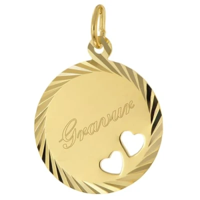 Abbildung von trendor 68739 Gravur Anhänger Gold 333/8K Ø 16 mm Gravurplatte