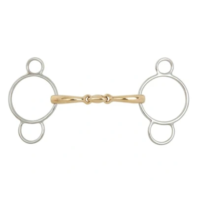Abbildung von BR Doppelt gebrochenes Pessoa Unterlegtrense Soft Contact 14 mm Ø Mittelring 70 12,5 1 Farbe Grau