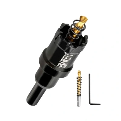 Abbildung von HSAWBIT 39mm Bohrer metall,TCT Hartmetall Schwarz für Löchern in Edelstahl,Eisen,Holz,Kunststoff