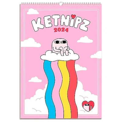 Abbildung von Grupo Erik Ketnipz Kalender 2024 Wandkalender A3 Familienplaner 29,7 x 42 cm 12 Monate Offizielle Lizenzprodukte