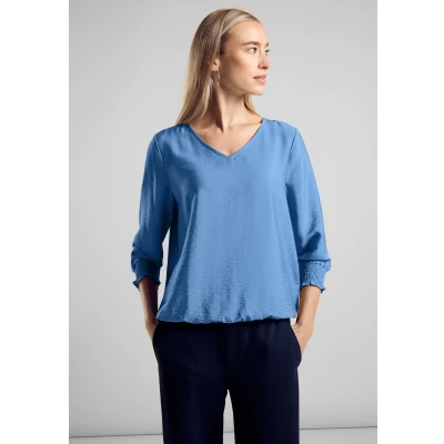 Abbildung von Street One MIT Smokdetail Bluse, Damen, Größe: 38, Blau