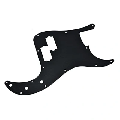 Abbildung von KAISH Schlagbrett für American Fender P Bass mit 13 Löchern, Metall, Aluminium, eloxiert, amerikanische Bass, Schwarz