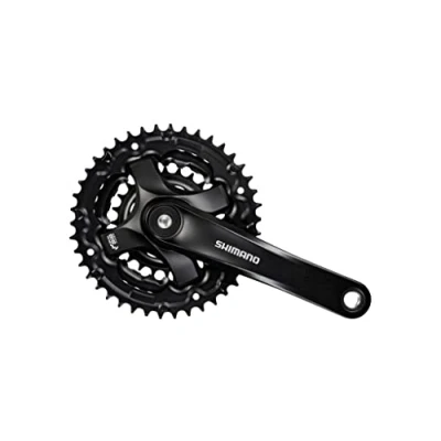 Abbildung von Kettenradgarnitur 6/7/8 Fach Shimano Tourney FC TY501 Mit 175mm Kurbelarm 42 X 34 24Z Schwarz