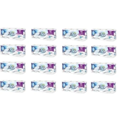 Abbildung von Livette 128 Rollen Toilettenpapier 157 Blatt, Klopapier, WC Papier 3 lagig DELUXE Weiß
