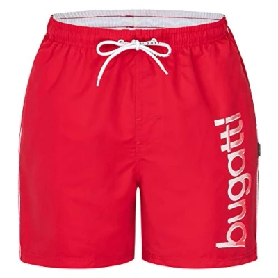 Abbildung von Bugatti Herren Badeshort in Marineblau, türkis oder schwarz, Rot, XXL