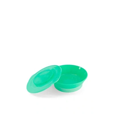 Abbildung von Twistshake Baby Schüssel mit luftdichtem Deckel BPA freier Entwöhnungsnapf Babyteller ab 6 Monaten Essenstrainingsteller für Kinder Babynahrungsschüssel Lernschale Grün