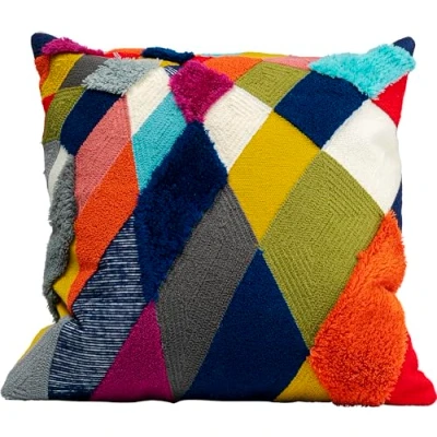 Abbildung von Kare Design Kissen Diamonds Multi 45x45cm Deko, Stoff, 45x45x5cm