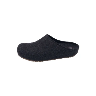 Abbildung von Haflinger Grizzly Michel Pantolette flach, Größe: 41, Graphit Schuhe