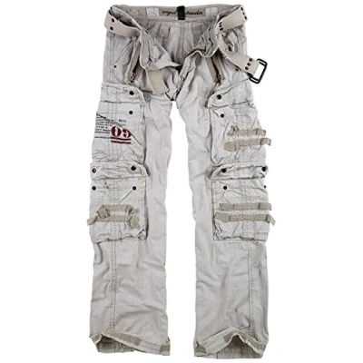 Abbildung von Surplus Raw Vintage Royal Traveler Trousers, royalwhite, M
