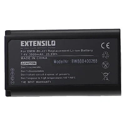 Abbildung von EXTENSILO Akku Ersatz für Panasonic DMW BLJ31, BLJ31E Kamera (3500mAh, 7,4V, Li Ion)