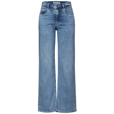 Abbildung von Street One WIDE Jeans Relaxed Fit, Damen, Größe: 33x30, Blau