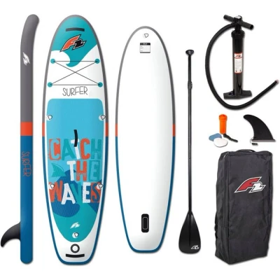 Abbildung von F2 SUP Board Stand Up Paddling Surfer Kid 9,2 Weiß/Blau 2024