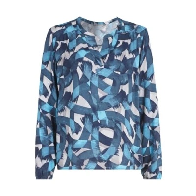 Abbildung von Betty &amp; Co Bluse, Damen, Größe: 46, Dunkelblau grau