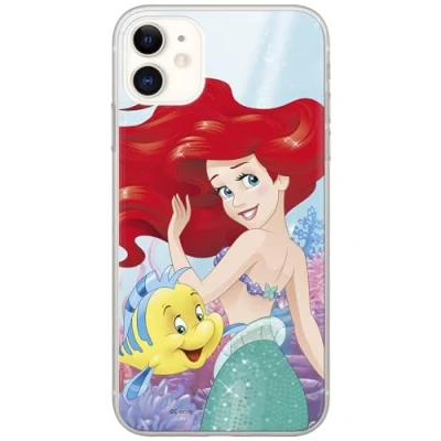 Abbildung von ERT GROUP Handyhülle für Apple Iphone 11 Original und offiziell Lizenziertes Disney Muster Ariel and Flounder 001 optimal an die Form des Handy angepasst, hülle aus TPU