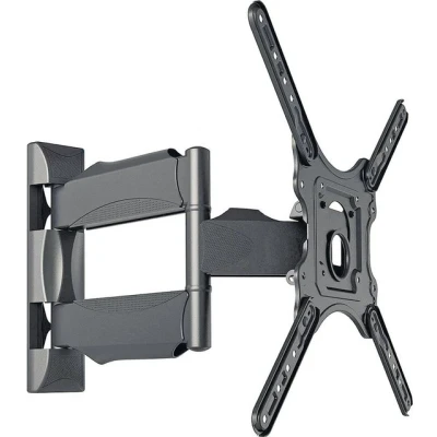 Abbildung von SCHWAIGER 9420 TV Wandhalterung 23 75 Zoll Fernseherhalterung Mounting Aufhängung neigbar, schwenkbar max. 35kg VESA Norm 400x400 schwarz inkl. Montagezubehör