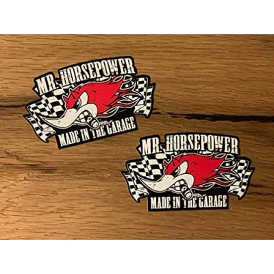 Abbildung von #878 / 2X Horsepower Garage Aufkleber 9 x 5 cm Sticker Oldschool Hot Rod Vintage Kult Rar Retro USA V8 Oldtimer Airride Low How Deep Turbo OEM JDM