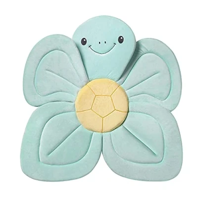 Abbildung von Nuby Dr. Talbot&#039;s Schildkröten Badekissen für Badewanne oder Waschbecken Badeschildkröten Baby Kissen Babybadewanne Weicher, leicht zu trocknender Stoff Türkis 0 6 Monate
