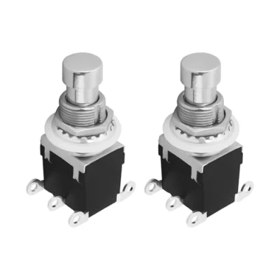 Abbildung von Create idea 2 Stücke Elektrische Gitarre Effekt Pedal Schalter Bypass Ersatzteil ON/ON 6Pin DPDT Rast Stomp Fußschalter AC 250V/2A 125V/4A
