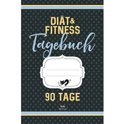 Abbildung von Diät &amp; Fitness Tagebuch 90 Tage (grau): Abnehmtagebuch zum Ausfüllen