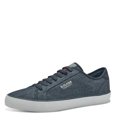Abbildung von s.Oliver Herren Sneaker flach mit Schnürsenkeln Low Top, Blau (Navy), 43 EU