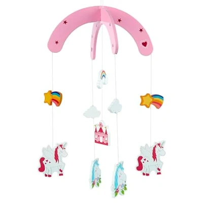 Abbildung von Mousehouse Gifts Kinder Einhorn Mobile für Mädchen Spiel &amp; Kinderzimmer