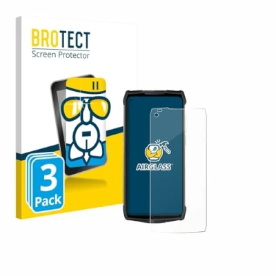 Abbildung von BROTECT Schutzglas für Ulefone Power Armor 13 (3 Stück) Schutzfolie Panzer Folie Glas [Extrem Kratzfest 9H, Anti Fingerprint, Ultra Transparent]