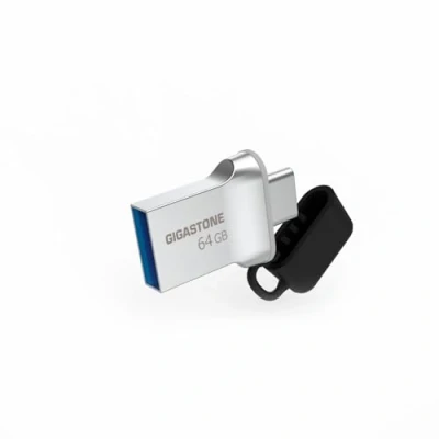Abbildung von GIGASTONE Z50 64 GB, Dual OTG 2 in 1 USB Stick, 3.2 Gen 1, doppelter Anschluss Typ C und A, Metall, zuverlässig, langlebig, kompatibel mit 2.0/USB 3.0/USB 3.1 Schnittstelle